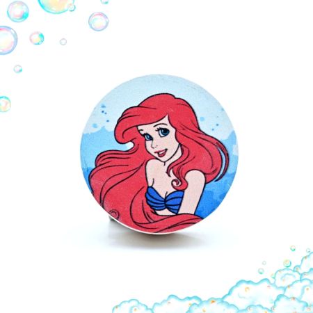 Handmade Pine Wood Ariel Mermaid Knob for Kids Furniture